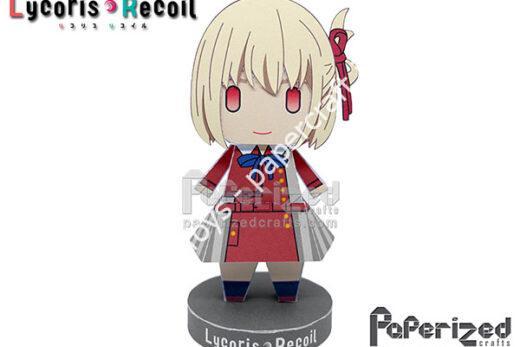 Mô hình giấy Lycoris Recoil: Chisato Nishikigi Paperized - ảnh 2 - đồ chơi giấy thủ công PaperCraft VN