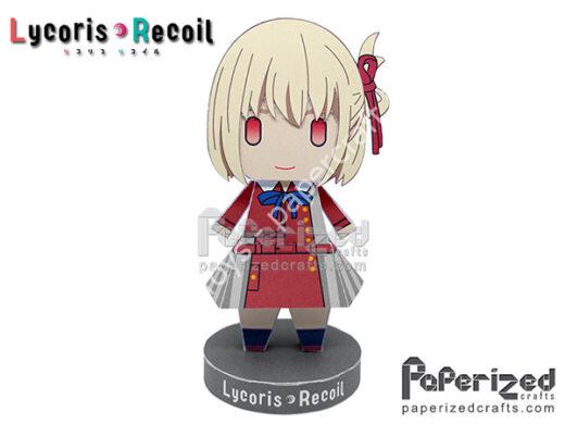 Mô hình giấy Lycoris Recoil: Chisato Nishikigi Paperized - ảnh 2 - đồ chơi giấy thủ công PaperCraft VN