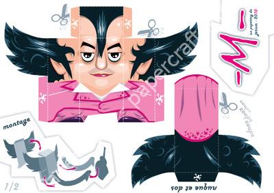 Mô hình giấy Rock-stars -M- n°1 - đồ chơi giấy thủ công PaperCraft VN