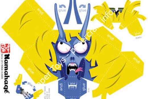 Mô hình giấy Namahagé - đồ chơi giấy thủ công PaperCraft VN