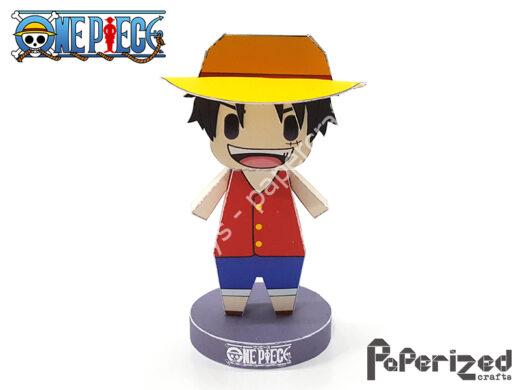 Mô hình giấy One Piece: Monkey D. Luffy Paperized - ảnh 2 - đồ chơi giấy thủ công PaperCraft VN