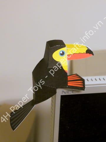 Mô hình giấy Toucan - đồ chơi giấy thủ công PaperCraft VN