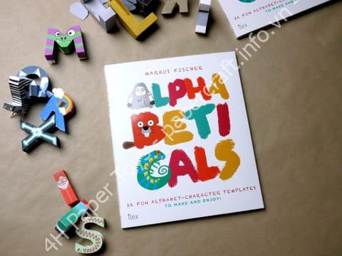 Mô hình giấy Papercraft alphabet - đồ chơi giấy thủ công PaperCraft VN