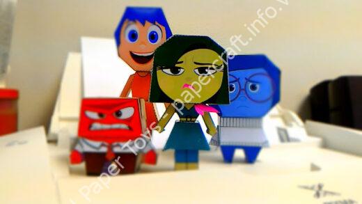 Mô hình giấy Inside Out – Disgust (Nỗi Khiếp Sợ) - đồ chơi giấy thủ công PaperCraft VN