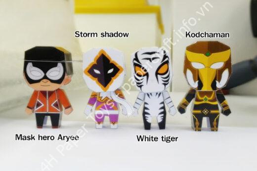 Mô hình giấy Thai superhero - đồ chơi giấy thủ công PaperCraft VN