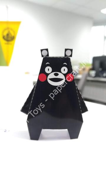 Mô hình giấy KUMAMON - đồ chơi giấy thủ công PaperCraft VN