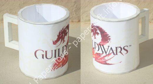Mô hình giấy GW2 Desktop Pen Holder - ảnh 2 - đồ chơi giấy thủ công PaperCraft VN