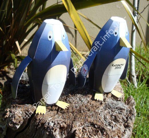 Mô hình giấy Gashuku 2011 Penguin - ảnh 2 - đồ chơi giấy thủ công PaperCraft VN