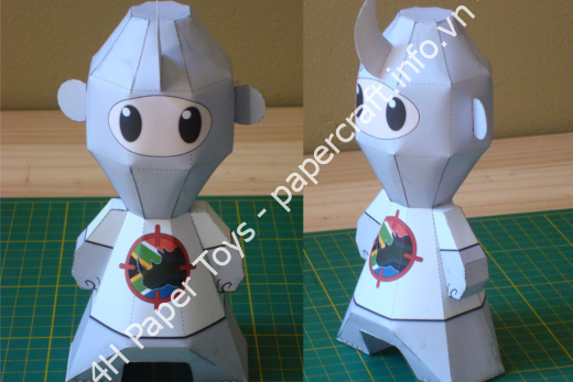 Mô hình giấy Genetically Altered – Anti Poaching Mascot - ảnh 2 - đồ chơi giấy thủ công PaperCraft VN