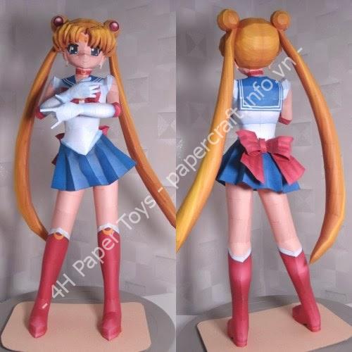 Mô hình giấy Sailor Moon Paper Model - ảnh 3 - đồ chơi giấy thủ công PaperCraft VN