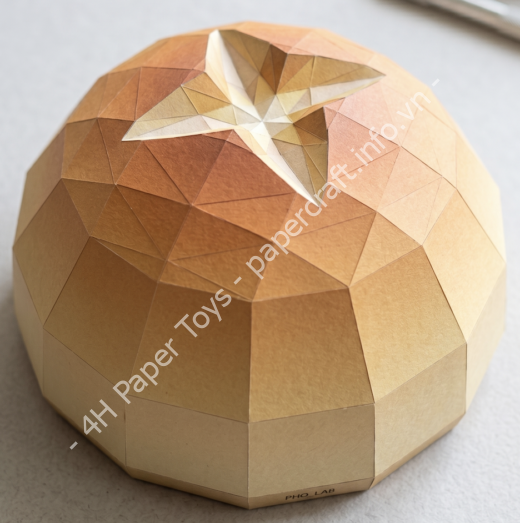 Bánh Mì Tròn (Burger Bun / Low-poly Hemisphere)