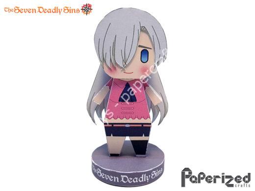 Mô hình giấy The Seven Deadly Sins: Elizabeth Liones Paperized - ảnh 2 - đồ chơi giấy thủ công PaperCraft VN