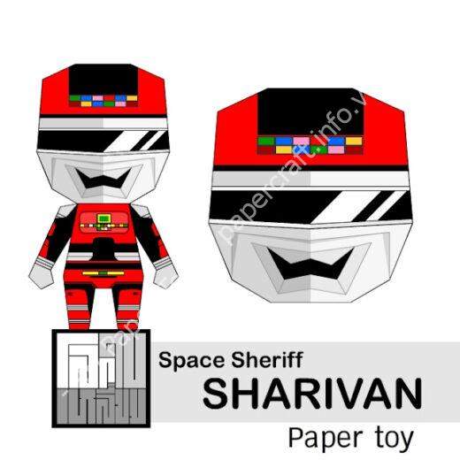 Mô hình giấy Space Sherif SHARIVAN - đồ chơi giấy thủ công PaperCraft VN