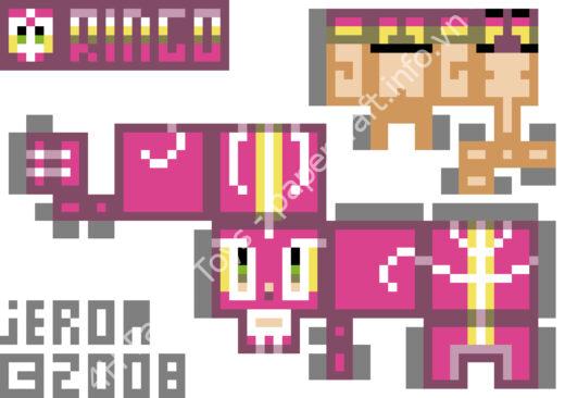 Mô hình giấy Skullz n°2 – Skullz Ringo - đồ chơi giấy thủ công PaperCraft VN