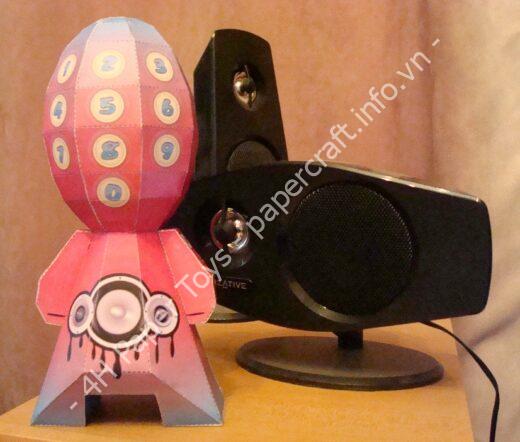 Mô hình giấy Genetically Altered – Speaker Phone Custom - đồ chơi giấy thủ công PaperCraft VN