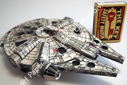 Mô hình giấy Star Wars: Millennium Falcon 1:250 Scale Papercraft - ảnh 2 - đồ chơi giấy thủ công PaperCraft VN