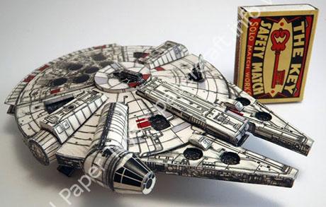 Mô hình giấy Star Wars: Millennium Falcon 1:250 Scale Papercraft - ảnh 2 - đồ chơi giấy thủ công PaperCraft VN