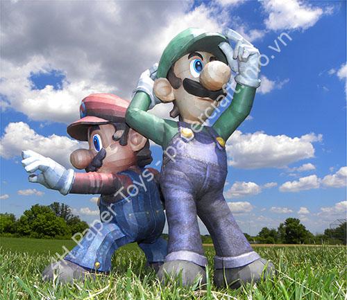 Mô hình giấy Super Smash Bros.: Mario and Luigi Paper Models - ảnh 2 - đồ chơi giấy thủ công PaperCraft VN