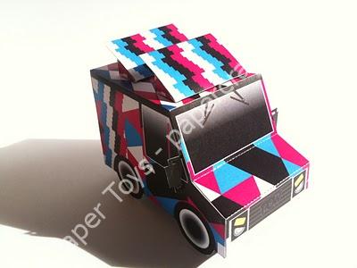 Mô hình giấy Taco Truck Paper Toy - ảnh 2 - đồ chơi giấy thủ công PaperCraft VN