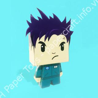 Mô hình giấy Thanos Squid Game Papertoy - đồ chơi giấy thủ công PaperCraft VN