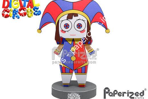 Mô hình giấy The Amazing Digital Circus: Pomni Paperized - đồ chơi giấy thủ công PaperCraft VN