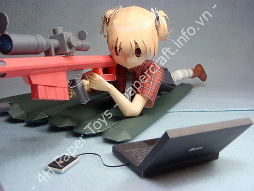 Mô hình giấy The Fruit of Grisaia: Makina Irisu Paper Model - ảnh 2 - đồ chơi giấy thủ công PaperCraft VN