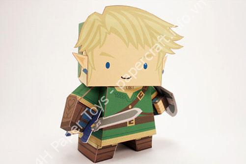 Mô hình giấy The Legend of Zelda: Link Paper Toy - ảnh 2 - đồ chơi giấy thủ công PaperCraft VN