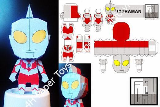 Mô hình giấy Ultraman - đồ chơi giấy thủ công PaperCraft VN