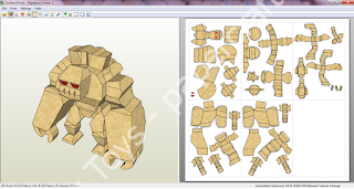 Mô hình giấy Golem Clash of Clans ( COC ) - đồ chơi giấy thủ công PaperCraft VN