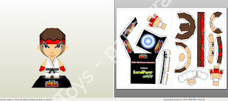 Mô hình giấy Ryu Street Fighter Paper Template Modified By Rondi Paper - đồ chơi giấy thủ công PaperCraft VN