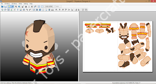Mô hình giấy Zangief Street Fighter Papercraft Template - đồ chơi giấy thủ công PaperCraft VN