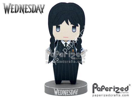Mô hình giấy Wednesday: Wednesday Addams Paperized - ảnh 2 - đồ chơi giấy thủ công PaperCraft VN