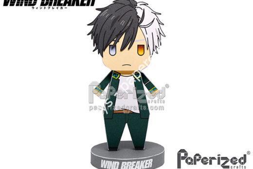 Mô hình giấy Wind Breaker: Haruka Sakura Paperized - đồ chơi giấy thủ công PaperCraft VN