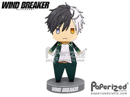 Mô hình giấy Wind Breaker: Haruka Sakura Paperized - đồ chơi giấy thủ công PaperCraft VN