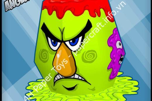 Mô hình giấy angry slime – papertoys clemper - ảnh 2 - đồ chơi giấy thủ công PaperCraft VN