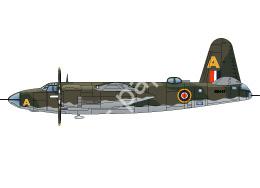 Mô hình giấy Martin Marauder – Marauder Mk.II “Yellow A” South African Air Force, 1944 - đồ chơi giấy thủ công PaperCraft VN
