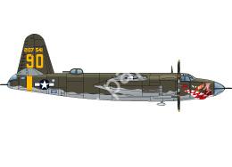 Mô hình giấy Martin Marauder – B-26 “Ann” USAAF, 444th Squadron, 1943 - đồ chơi giấy thủ công PaperCraft VN