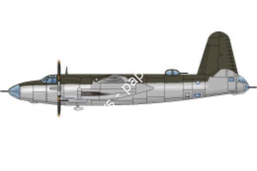 Mô hình giấy Martin Marauder – Basic paint scheme half-silver for you to create your own version - đồ chơi giấy thủ công PaperCraft VN