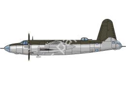 Mô hình giấy Martin Marauder – Basic paint scheme half-silver for you to create your own version - đồ chơi giấy thủ công PaperCraft VN