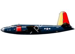 Mô hình giấy Martin Marauder – JM-2 Target Tug US Navy , 1944 - đồ chơi giấy thủ công PaperCraft VN
