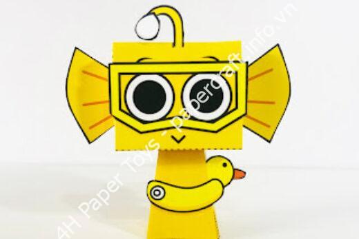 Mô hình giấy Bailey Sprunki Retake Papercraft - đồ chơi giấy thủ công PaperCraft VN