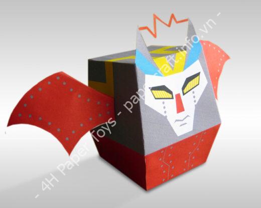 Mô hình giấy Batbot – Custom For Roomism Boxy Bat - đồ chơi giấy thủ công PaperCraft VN