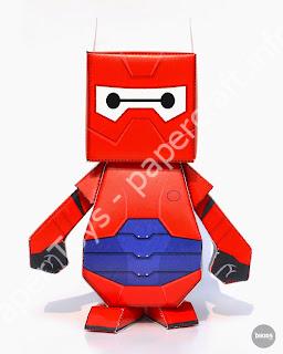 Mô hình giấy Baymax Dumpy - đồ chơi giấy thủ công PaperCraft VN
