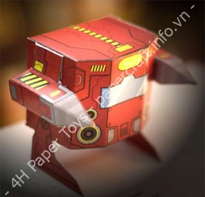 Mô hình giấy BorBot Papertoy - đồ chơi giấy thủ công PaperCraft VN