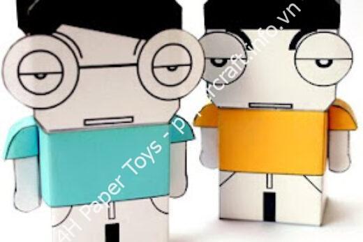 Mô hình giấy bottlesmoker papertoy - đồ chơi giấy thủ công PaperCraft VN