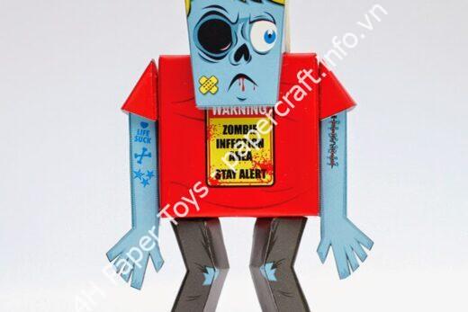 Mô hình giấy Paper Zombie - đồ chơi giấy thủ công PaperCraft VN