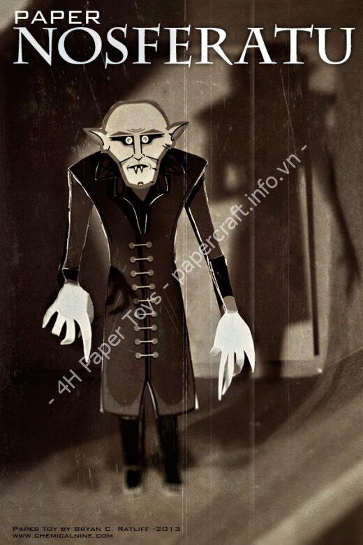 Mô hình giấy Nosferatu - đồ chơi giấy thủ công PaperCraft VN