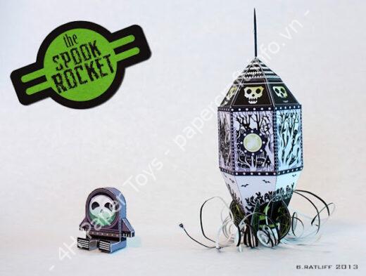 Mô hình giấy Spook Rocket - đồ chơi giấy thủ công PaperCraft VN