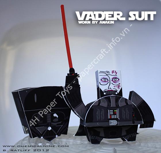 Vader Suit - Paper toy with printable template