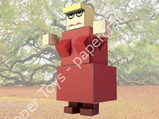 Mô hình giấy “Briquette” - đồ chơi giấy thủ công PaperCraft VN